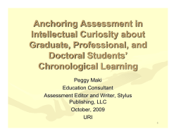 Peggy Maki`s Graduate Council Presentation