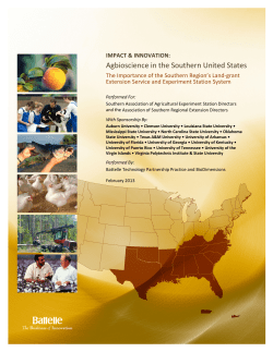 Agbioscience in the Southern United States