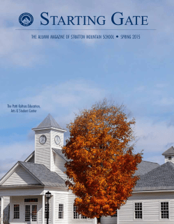 starting gate - Stratton Mountain School