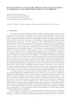Internal Coherence in Seasonally Adjusted Chain Laspeyres Indices