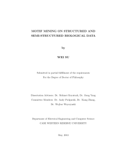 MOTIF MINING ON STRUCTURED AND SEMI
