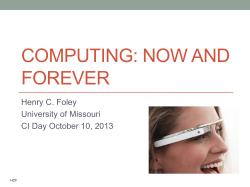 FoleyKeynoteComputingNowForever