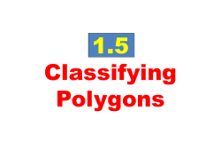 Classifying Polygons