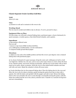 Classic Separate-Grain Carolina Gold Rice