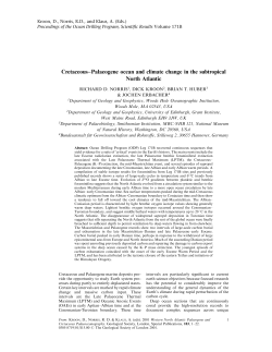 cretaceous-palaeogene ocean and climate change in the