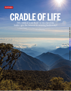 Did a biblical-scale flood&mdash;or the rise of the Andes&mdash;give the