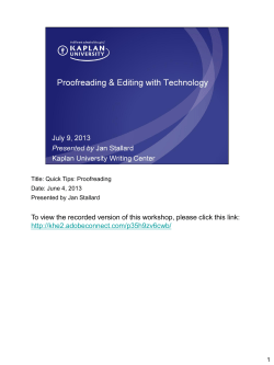 Powerpoint Template-Kaplan University