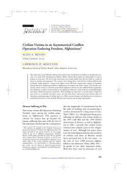 Operation Enduring Freedom, Afghanistan