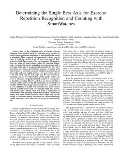 Determining the Single Best Axis for Exercise Repetition