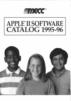 MECC Apple II Software Catalog 1995-1996