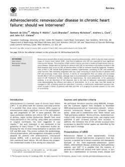Atherosclerotic renovascular disease in chronic heart failure: should