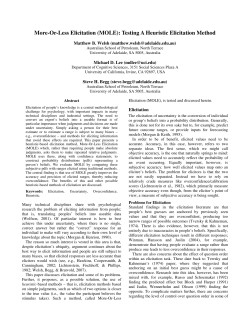 More-Or-Less Elicitation (MOLE): Testing A Heuristic Elicitation