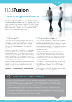 Cloud Management Platform