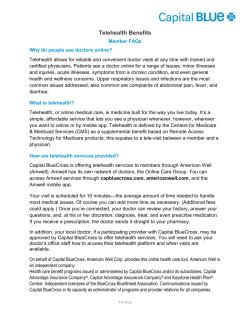 Telehealth FAQs