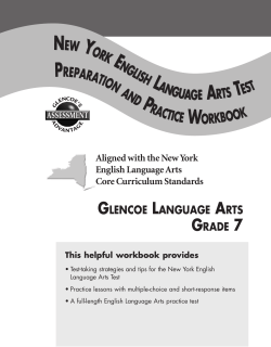 glencoe language arts grade 7 - McGraw Hill Higher Education