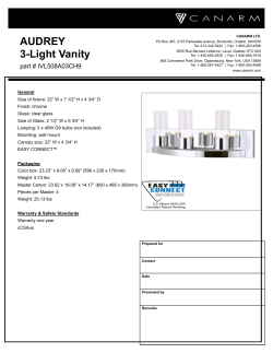 AUDREY 3-Light Vanity