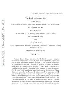 The Dark Molecular Gas