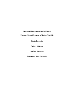 Successful Intervention in Civil Wars