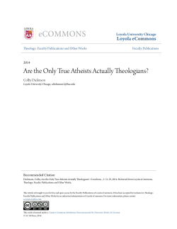 Are the Only True Atheists Actually Theologians?