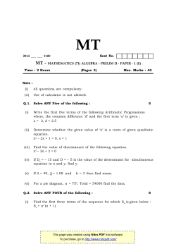 Q.1. Solve ANY Five of the following : 5 (i) Write the first five terms of