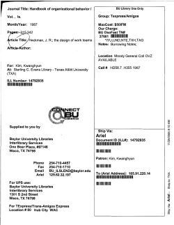 20 The design of work teams