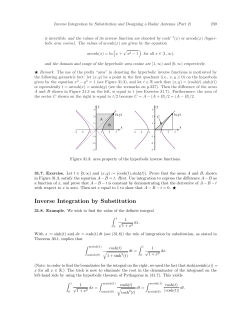 Inverse Integration by Substitution