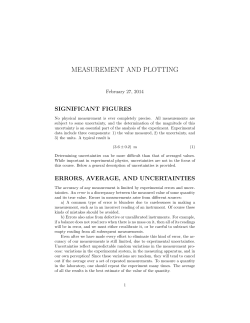 Measurements and Plotting