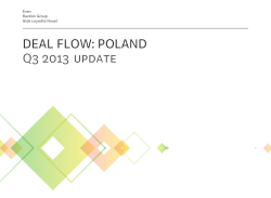 deal flow: poland q3 2013 update
