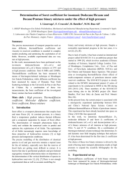 Determination of Soret coefficient for issomasic Dodecane/Hexane