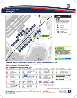 Pentagon shuttle bus stop map