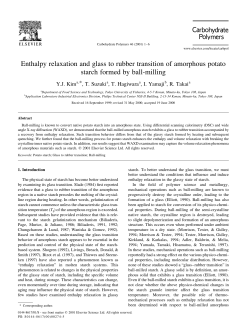Enthalpy relaxation and glass to rubber transition of amorphous