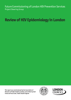 Review of HIV Epidemiology in London