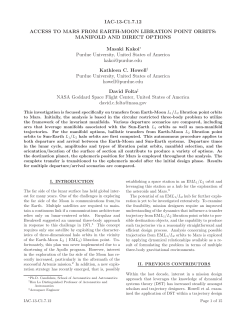 Access to Mars from Earth-Moon Libration Point Orbits: Manifold and