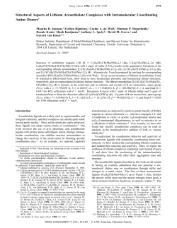 Structural Aspects of Lithium Arenethiolate Complexes with