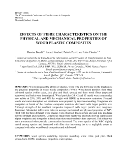 effects of fibre characteristics on the physical and mechanical