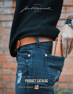 product catalog - Jacob Bromwell