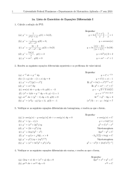 2o y / = 1 x2(1 + x) ,y(1) = ln(2) y = ln( 1 + x x ) - 1 x + 1 y / = 1