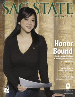 M A G A Z I N E Are high schools making the grade? Heavy lifting