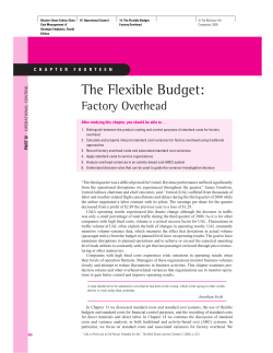 The Flexible Budget - McGraw Hill Higher Education