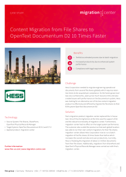 Content Migration from File Shares to OpenText Documentum D2 10