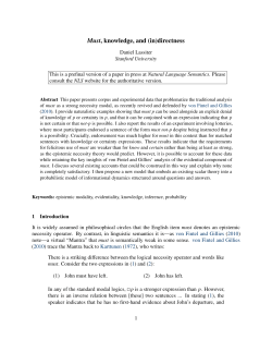 Must, knowledge, and (in)directness