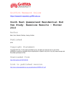 South East Queensland Residential End Use Study