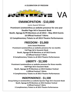 EMANCIPATION - $10,000 - What is Juneteenth?