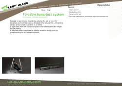 Foldable hang-test system