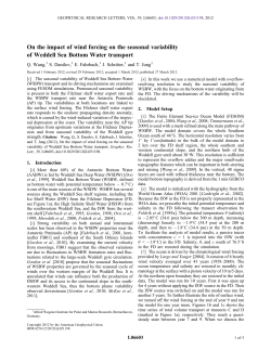 On the impact of wind forcing on the seasonal variability of Weddell