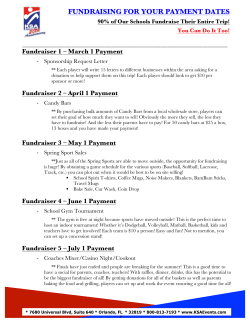 fundraising for your payment dates