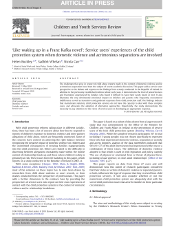 `Like waking up in a Franz Kafka novel`: Service users` experiences