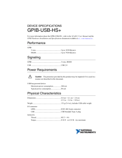GPIB-USB-HS+ Device Specifications