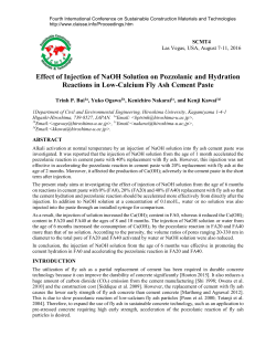 Effect of Injection of NaOH Solution on Pozzolanic and