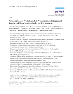 Polygenic Scores Predict Alcohol Problems in an Independent